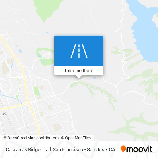 Calaveras Ridge Trail map