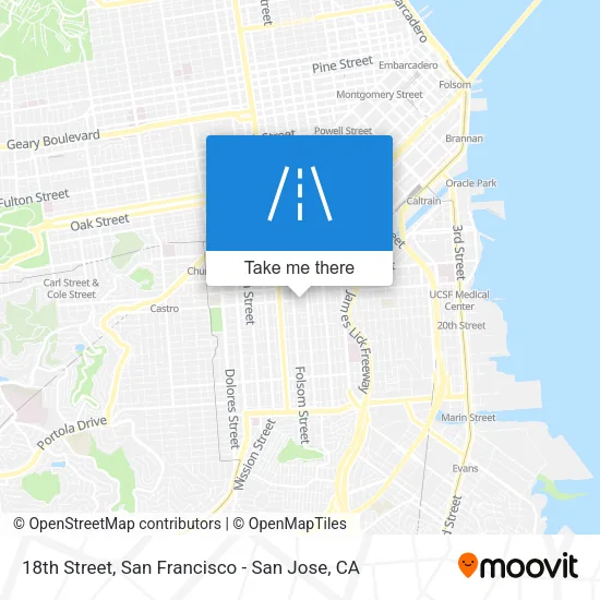 18th Street map