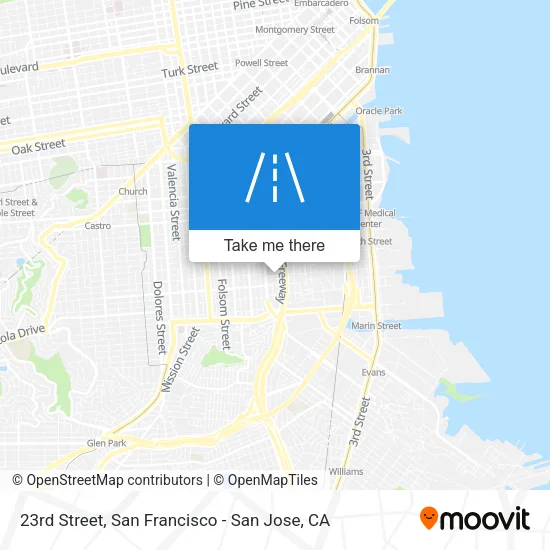23rd Street map