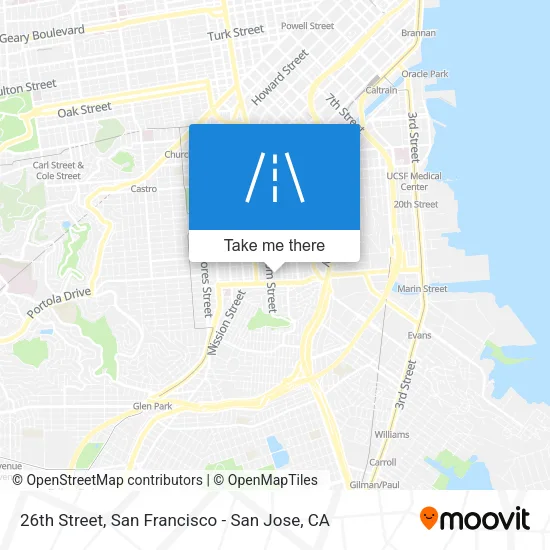 26th Street map