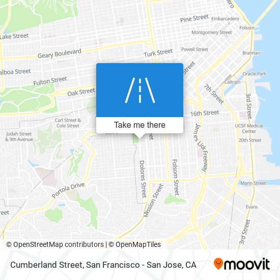 Cumberland Street map