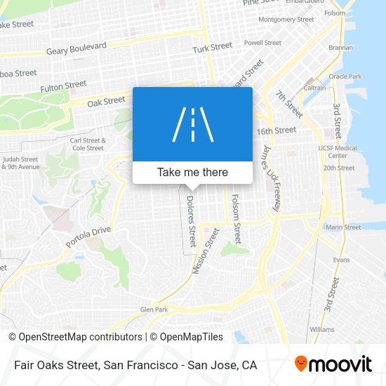 Mapa de Fair Oaks Street