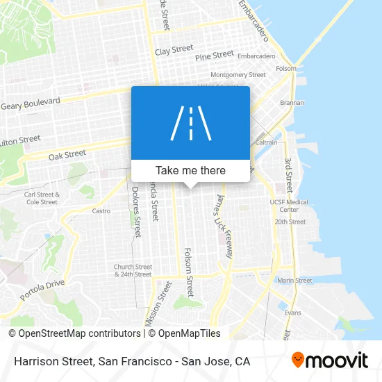 Harrison Street map