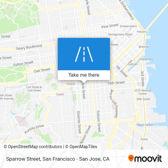 Mapa de Sparrow Street