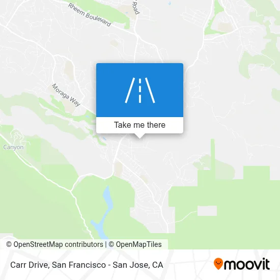 Carr Drive map