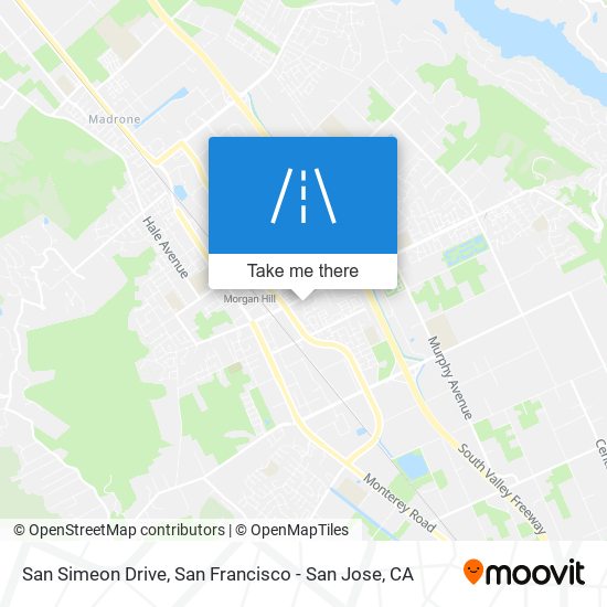 San Simeon Drive map