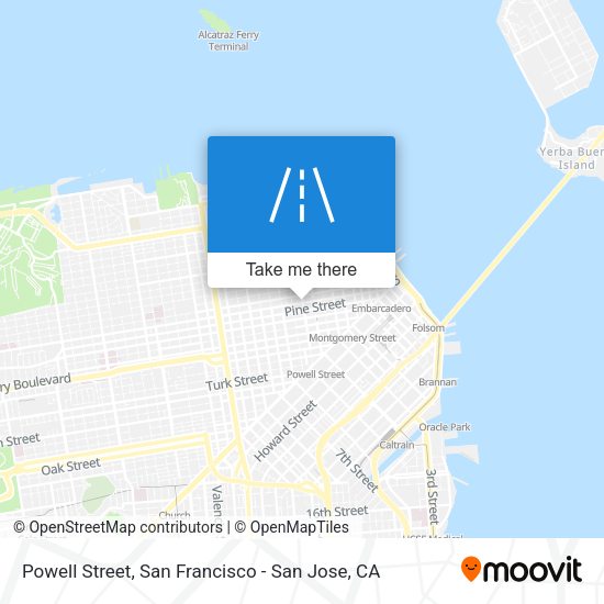 Mapa de Powell Street