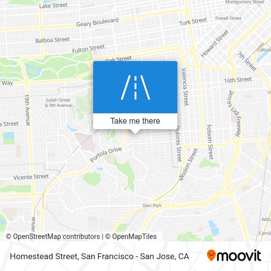 Homestead Street map