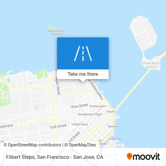 Filbert Steps map