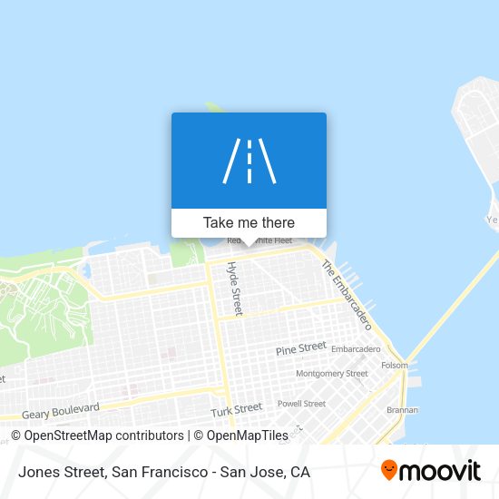 Mapa de Jones Street
