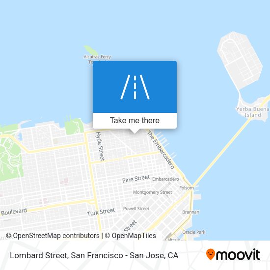 Mapa de Lombard Street