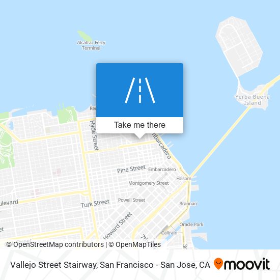 Mapa de Vallejo Street Stairway