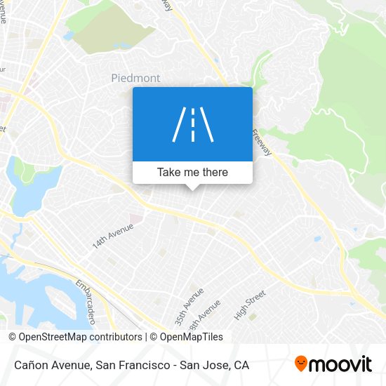 Mapa de Cañon Avenue