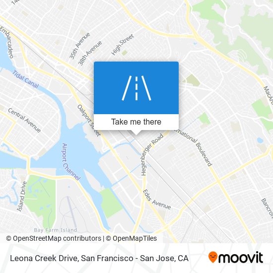 Leona Creek Drive map