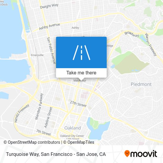 Mapa de Turquoise Way