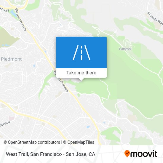 Mapa de West Trail