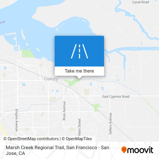 Marsh Creek Regional Trail map