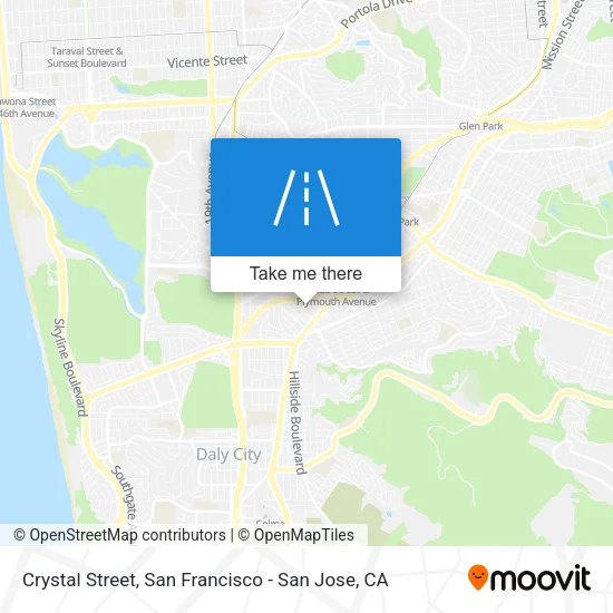 Crystal Street map