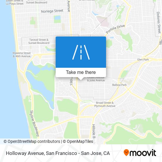 Holloway Avenue map