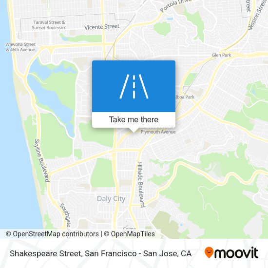 Shakespeare Street map