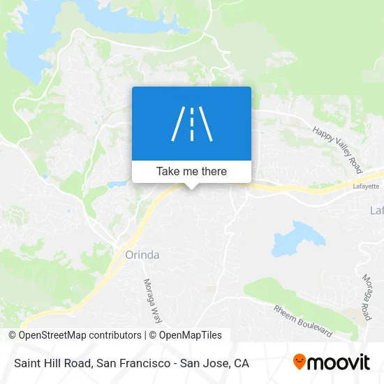 Saint Hill Road map