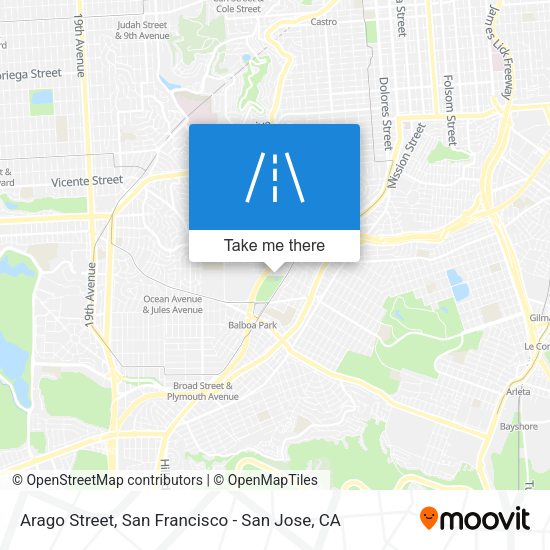 Mapa de Arago Street