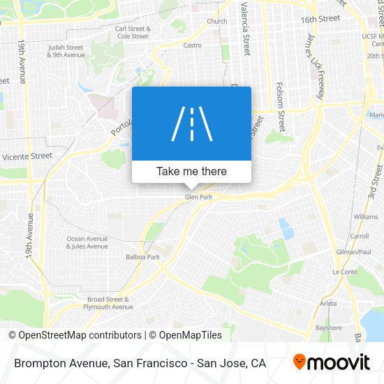Brompton Avenue map