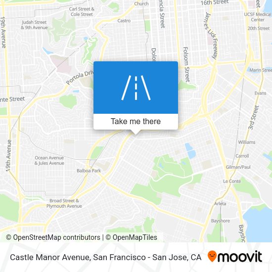 Castle Manor Avenue map