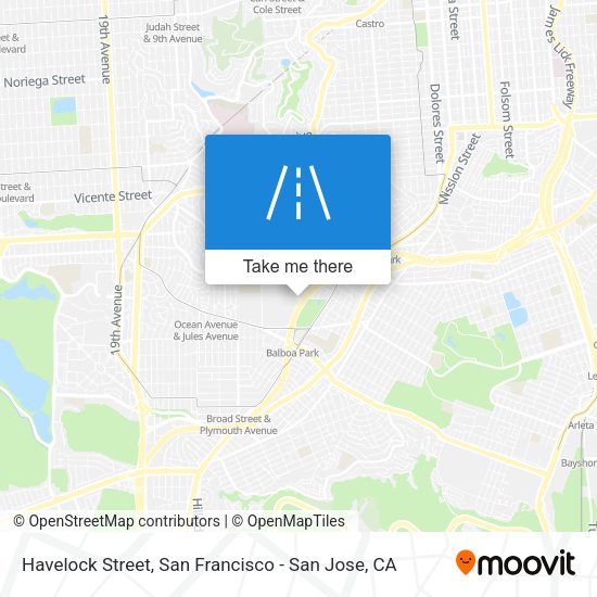 Mapa de Havelock Street