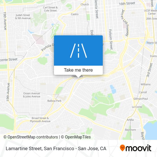 Mapa de Lamartine Street