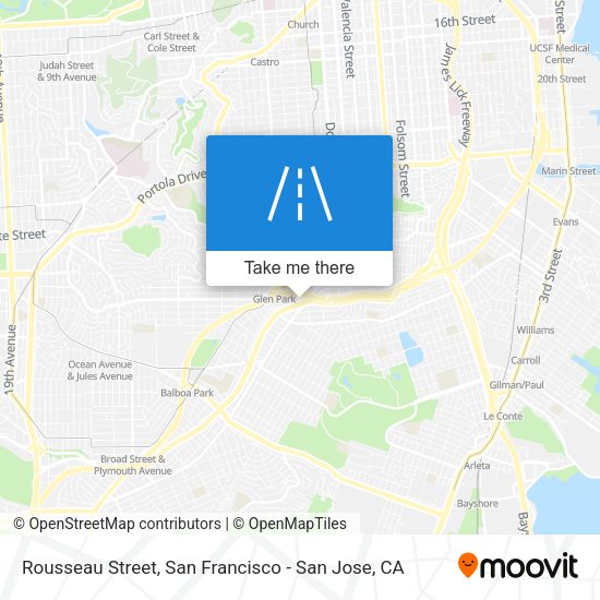 Mapa de Rousseau Street