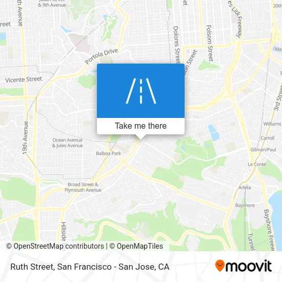 Ruth Street map