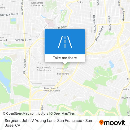 Mapa de Sergeant John V Young Lane