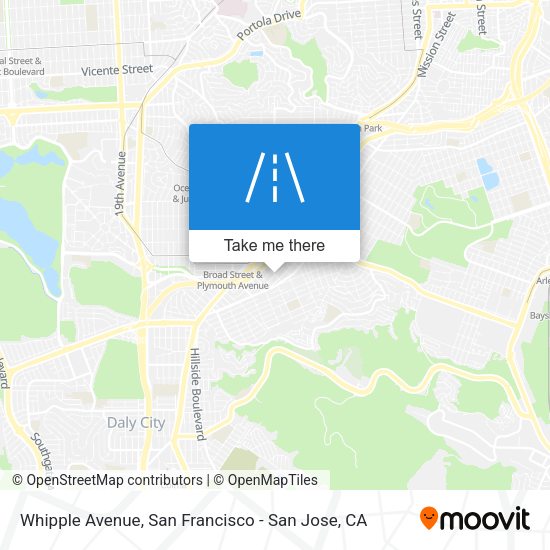 Mapa de Whipple Avenue
