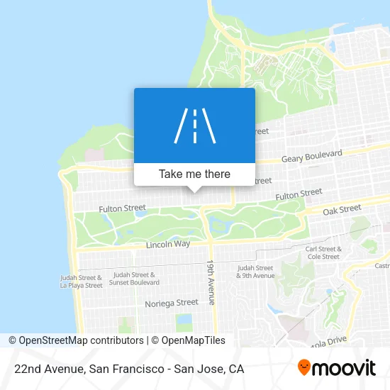 22nd Avenue map