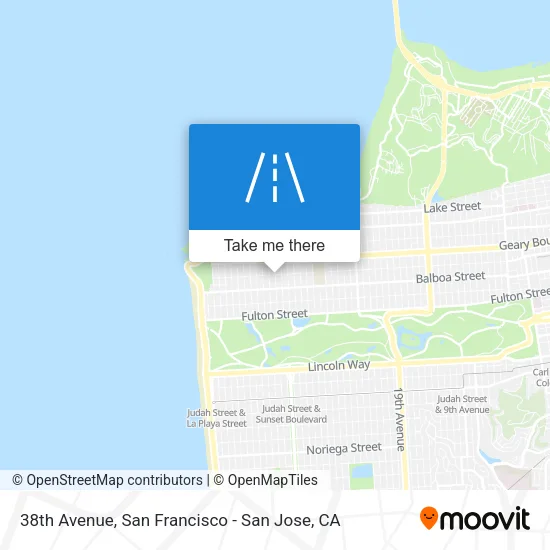 38th Avenue map