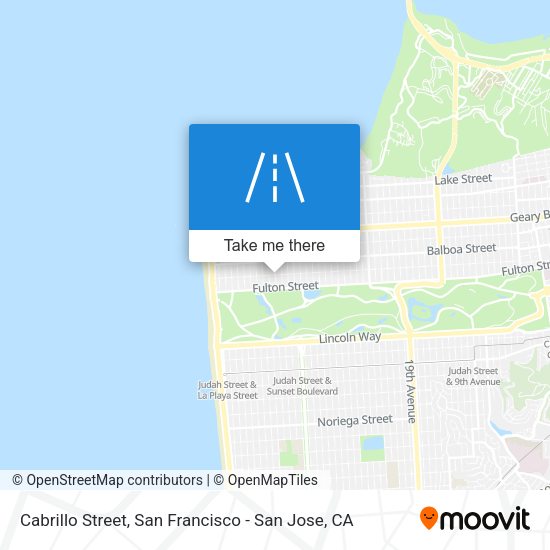 Mapa de Cabrillo Street