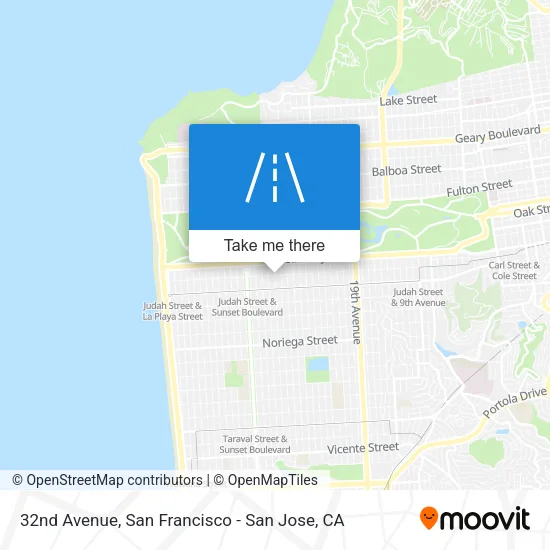 32nd Avenue map