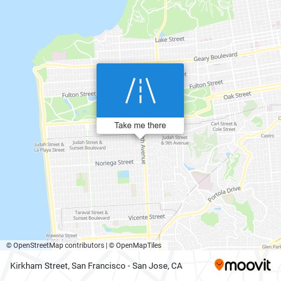 Kirkham Street map