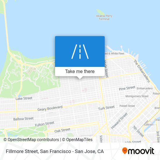 Fillmore Street map