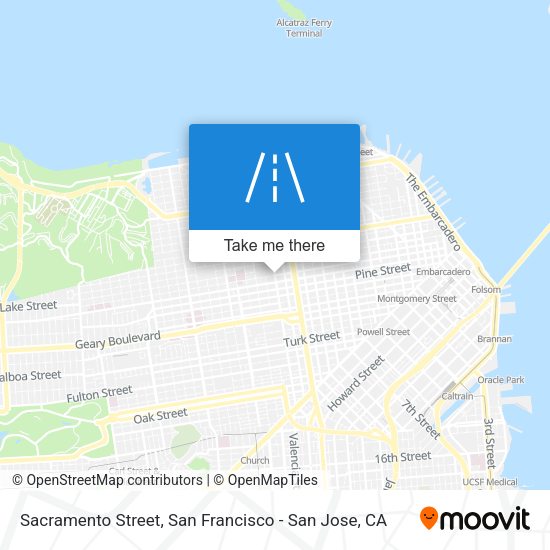 Sacramento Street map