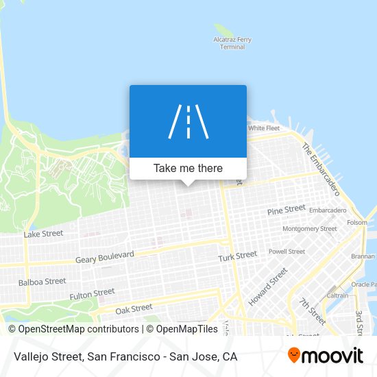 Mapa de Vallejo Street