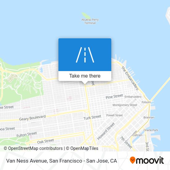 Mapa de Van Ness Avenue