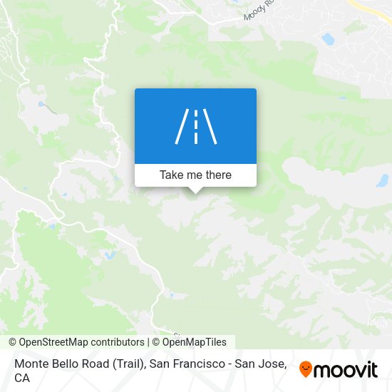 Monte Bello Road (Trail) map