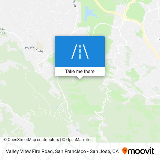 Valley View Fire Road map