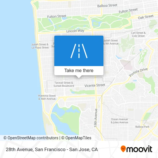 28th Avenue map
