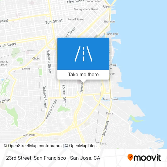 23rd Street map