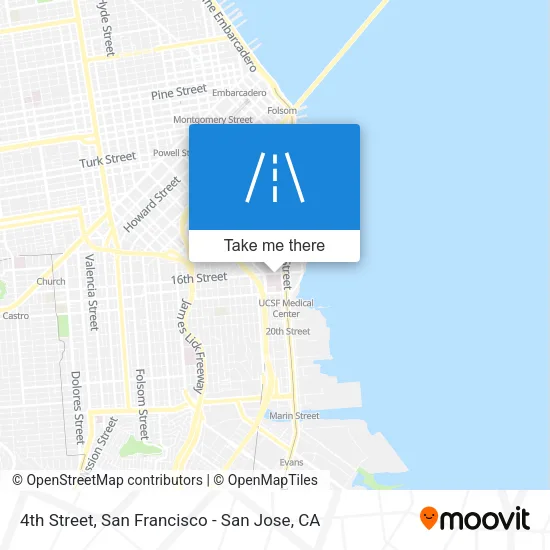 4th Street map