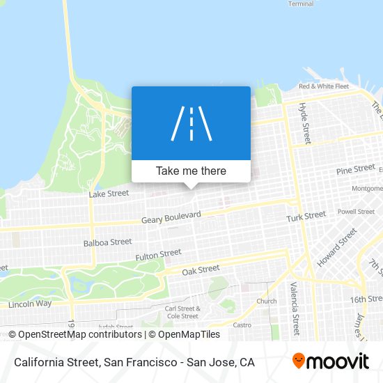 California Street map