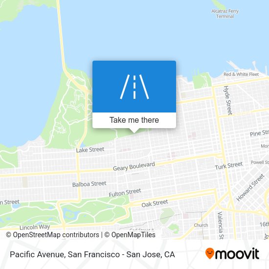 Mapa de Pacific Avenue